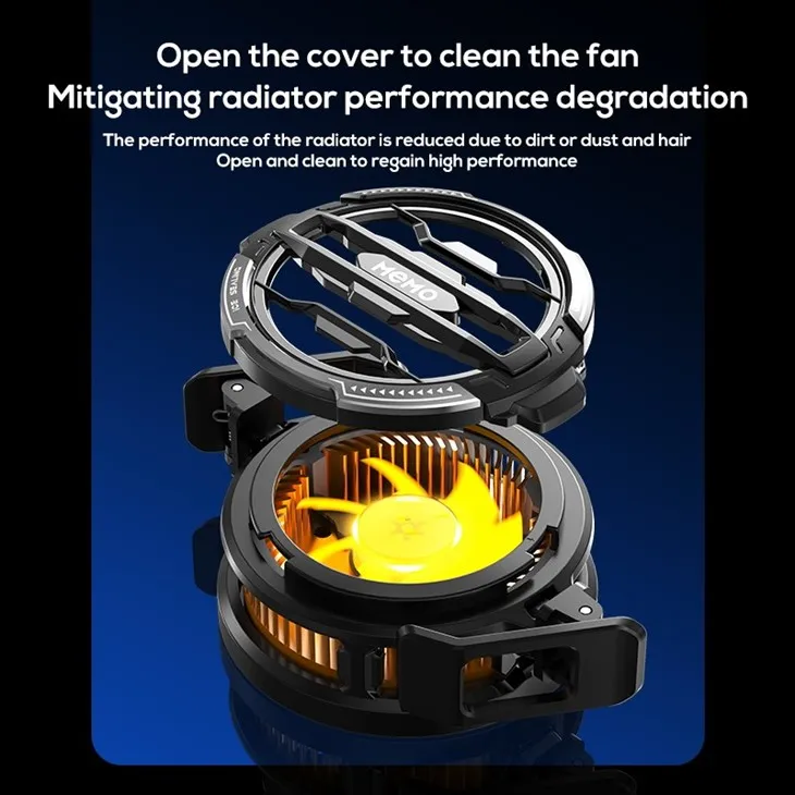 MEMO CX07 Phone Cooler Cooling Fan For Phone Radiator Phone Cooler For Gaming suppliers